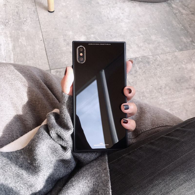 苹果奢华风方形保护套网红手机壳