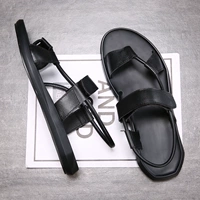 Mùa hè nam dép da thong dép La Mã mặc ngoài trời thủy triều của nam giới để lái xe sử dụng hai flip-flops - Sandal dép sandal nam