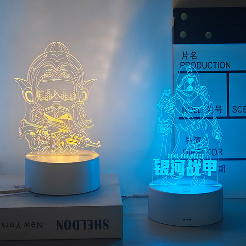 和平精英周边吃鸡黄金风衣手办玩具模型摆件电竞氛围小夜灯送男生