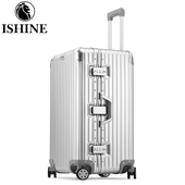 ISHINE全铝镁合金行李箱男30寸拉杆箱万向轮女32超大容量旅行箱子