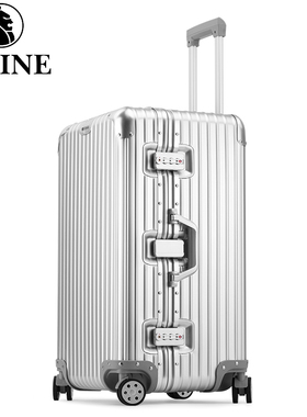ISHINE全铝镁合金行李箱男30寸拉杆箱万向轮女32超大容量旅行箱子