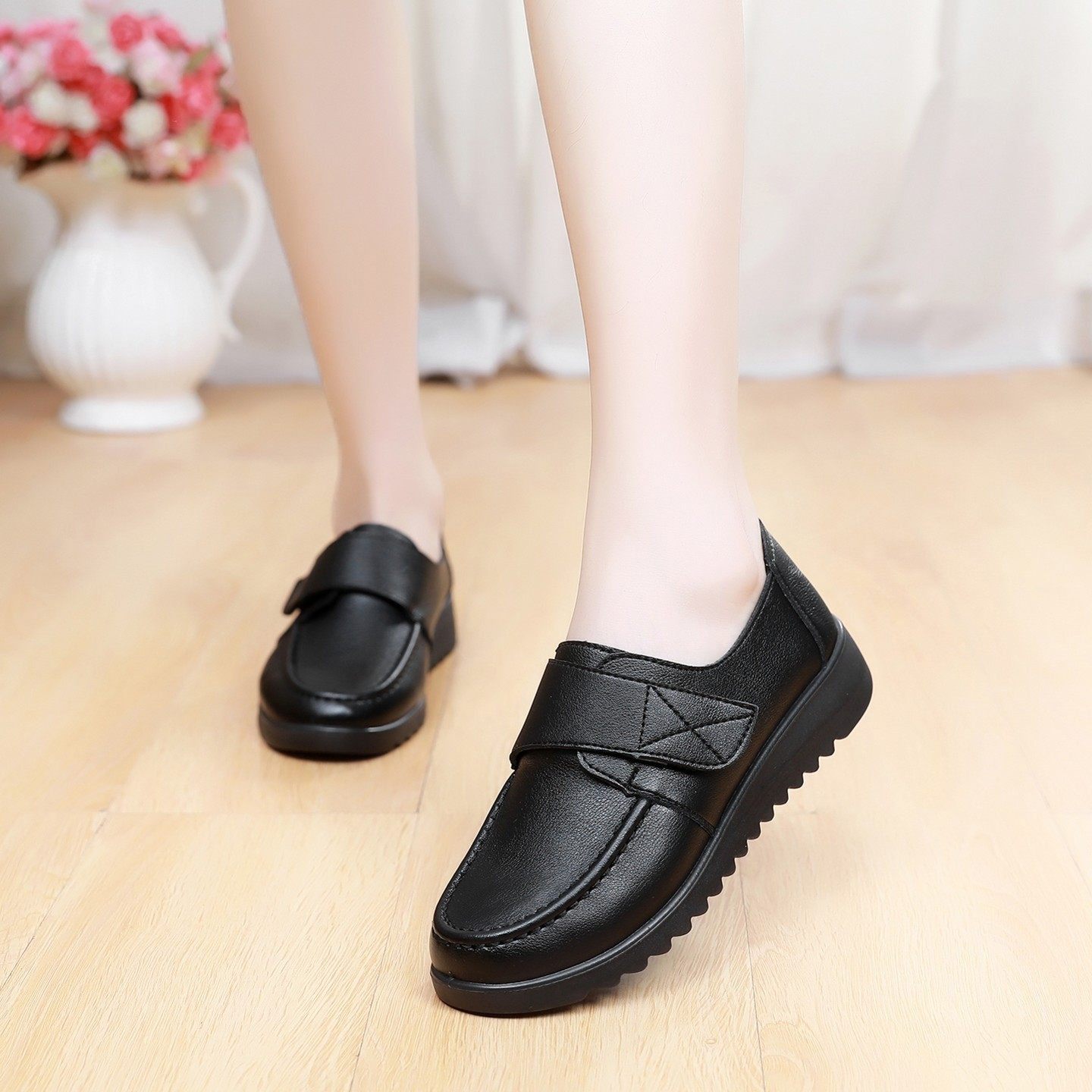 饭店餐厅厨房防滑防油工作鞋平底轻便舒适软底女鞋中年妈妈鞋单鞋,女鞋,深口单鞋,淘宝优惠券,粉丝福利购,淘宝优惠卷