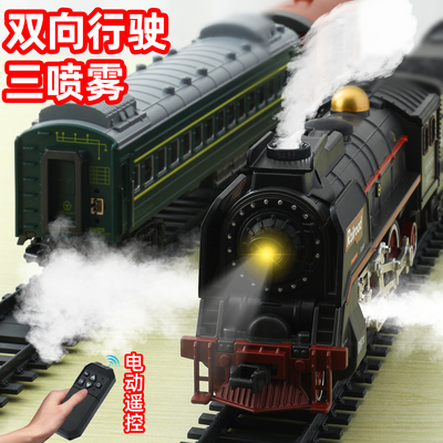 电动遥控蒸汽复古轨道客车