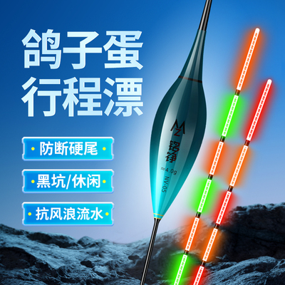 铭铮鸽子蛋枣核日夜两用电子漂