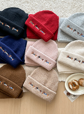 帽子女秋冬季2025新款帽子围巾二件套冬天毛线帽保暖情侣针织帽