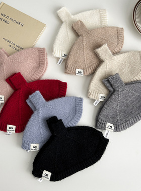 半指针织毛线纯色百搭手套秋冬季加厚保暖露趾触碰学生袖套护腕