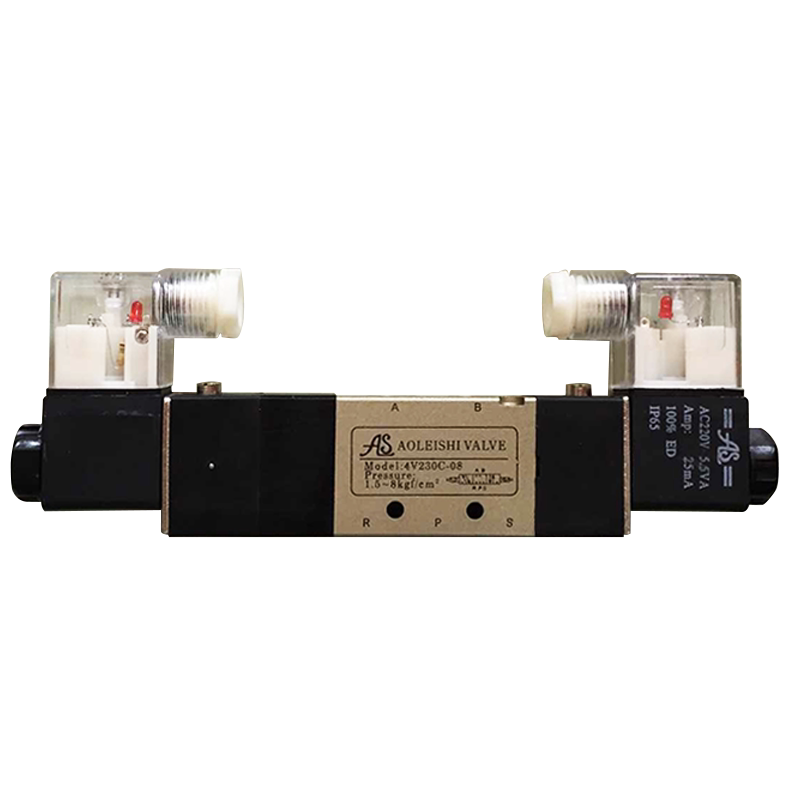 奥雷士亚德客型4v230-08 230p电磁230e换向阀4v230c三位五通dc24v
