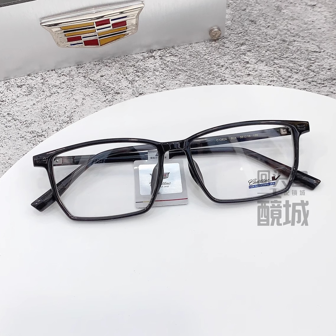 Cadillac凯迪拉克眼镜架男款配近视防蓝光全框板材眼镜框C1292A