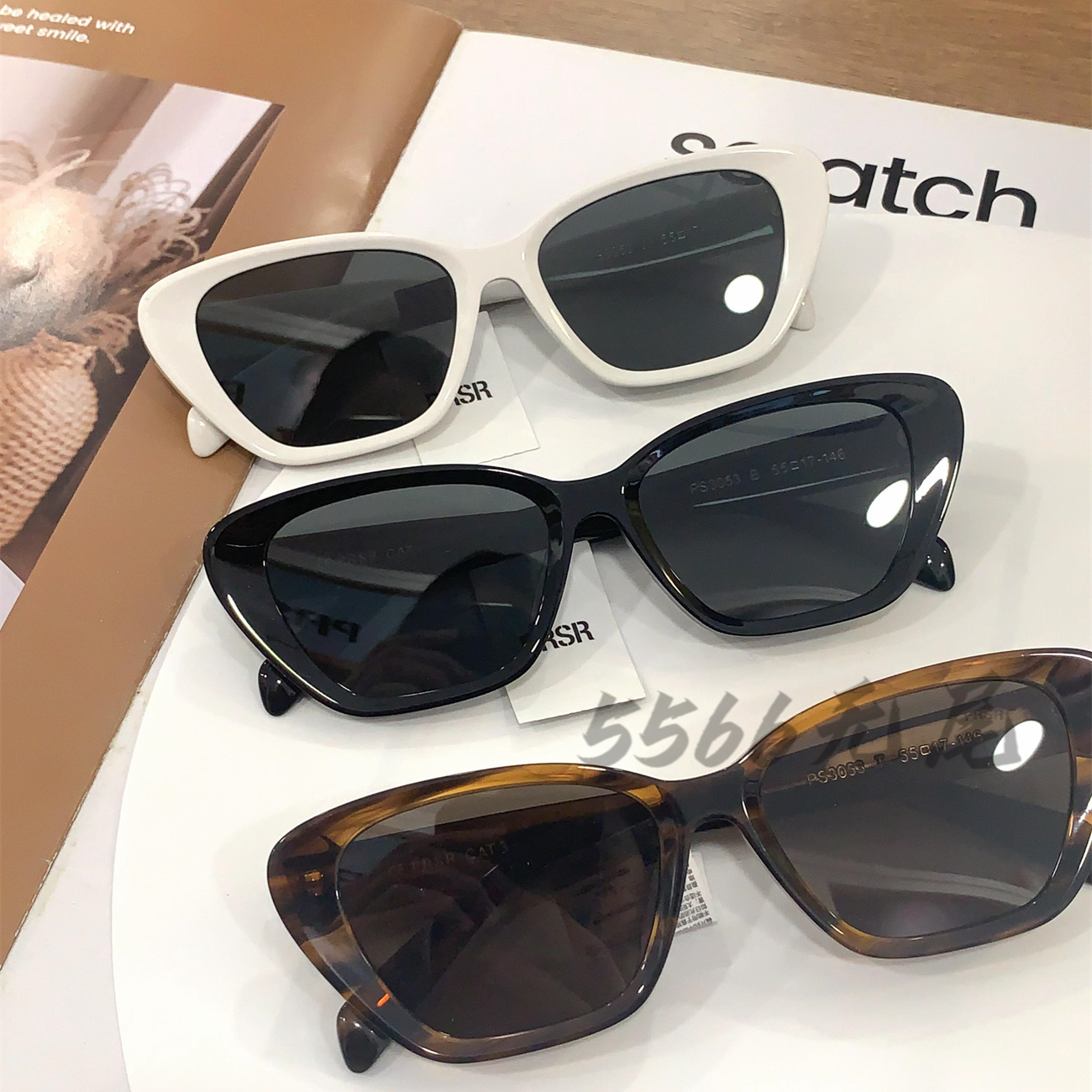 帕莎新款太阳镜男女猫眼墨镜潮流时尚遮阳防紫外线偏光眼镜PS3053