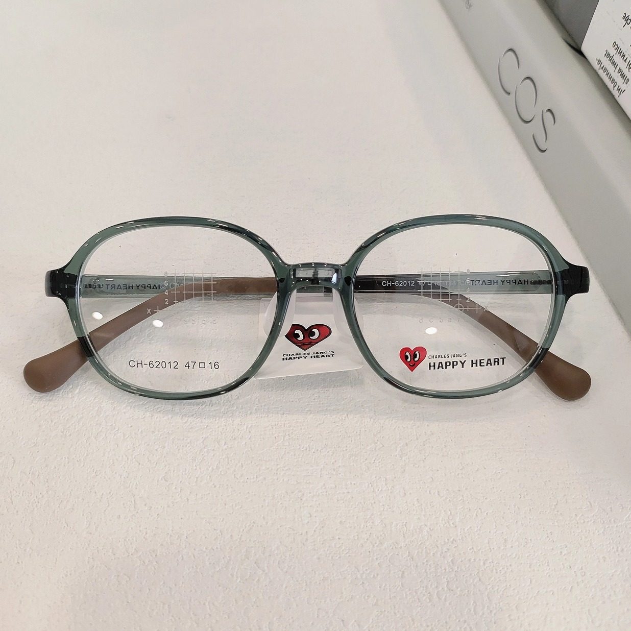 查尔斯桃心新款超轻TR青少年男女时尚百搭儿童近视眼镜框CH62012