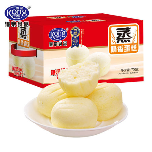 港荣奶香蒸蛋糕手撕小面包整箱早餐健康零食小吃休闲办公室食品