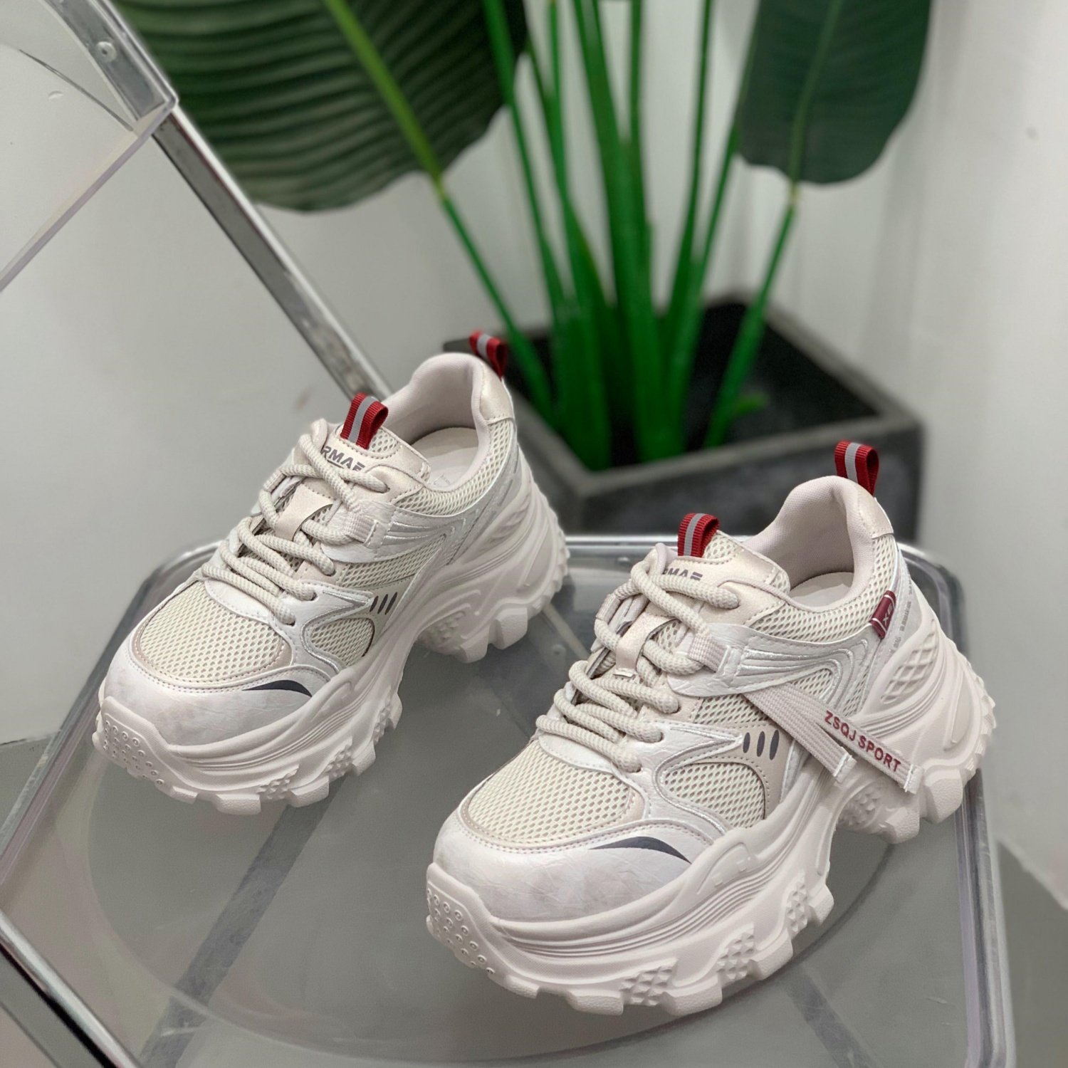 厚底真皮老爹鞋女2026年春季新款小个子百搭运动鞋增高显瘦休闲鞋,女鞋,时尚休闲鞋,淘宝优惠券,粉丝福利购,淘宝优惠卷