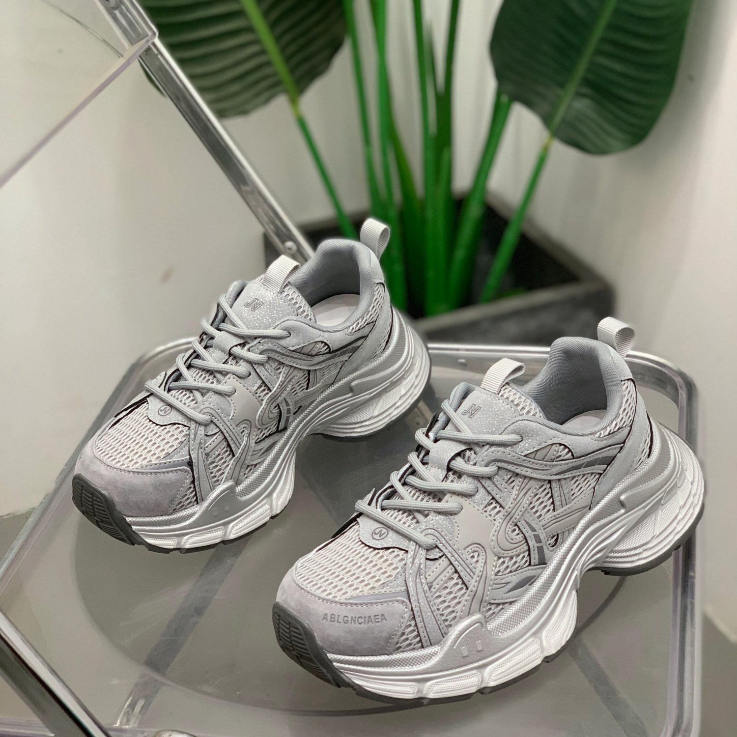 真皮网面透气老爹鞋女2026年春季新款厚底增高运动鞋百搭休闲鞋子,女鞋,时尚休闲鞋,淘宝优惠券,粉丝福利购,淘宝优惠卷