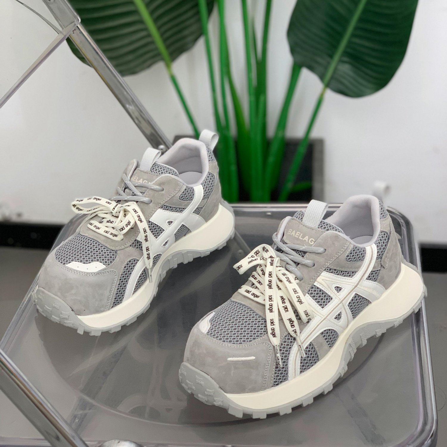 复古真皮网面老爹鞋女2026年春季轻便阿甘鞋厚底增高显瘦休闲女鞋,女鞋,时尚休闲鞋,淘宝优惠券,粉丝福利购,淘宝优惠卷