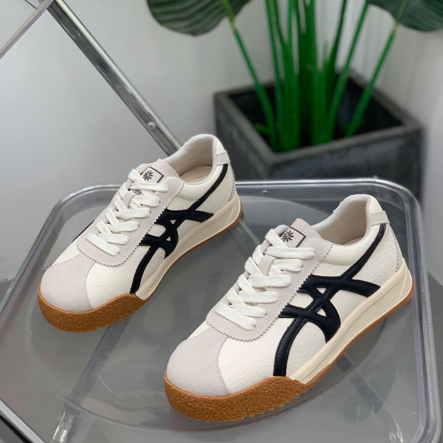 复古阿甘鞋女2026年春季新款德训鞋真皮百搭平底休闲轻便舒适板鞋,女鞋,时尚休闲鞋,淘宝优惠券,粉丝福利购,淘宝优惠卷