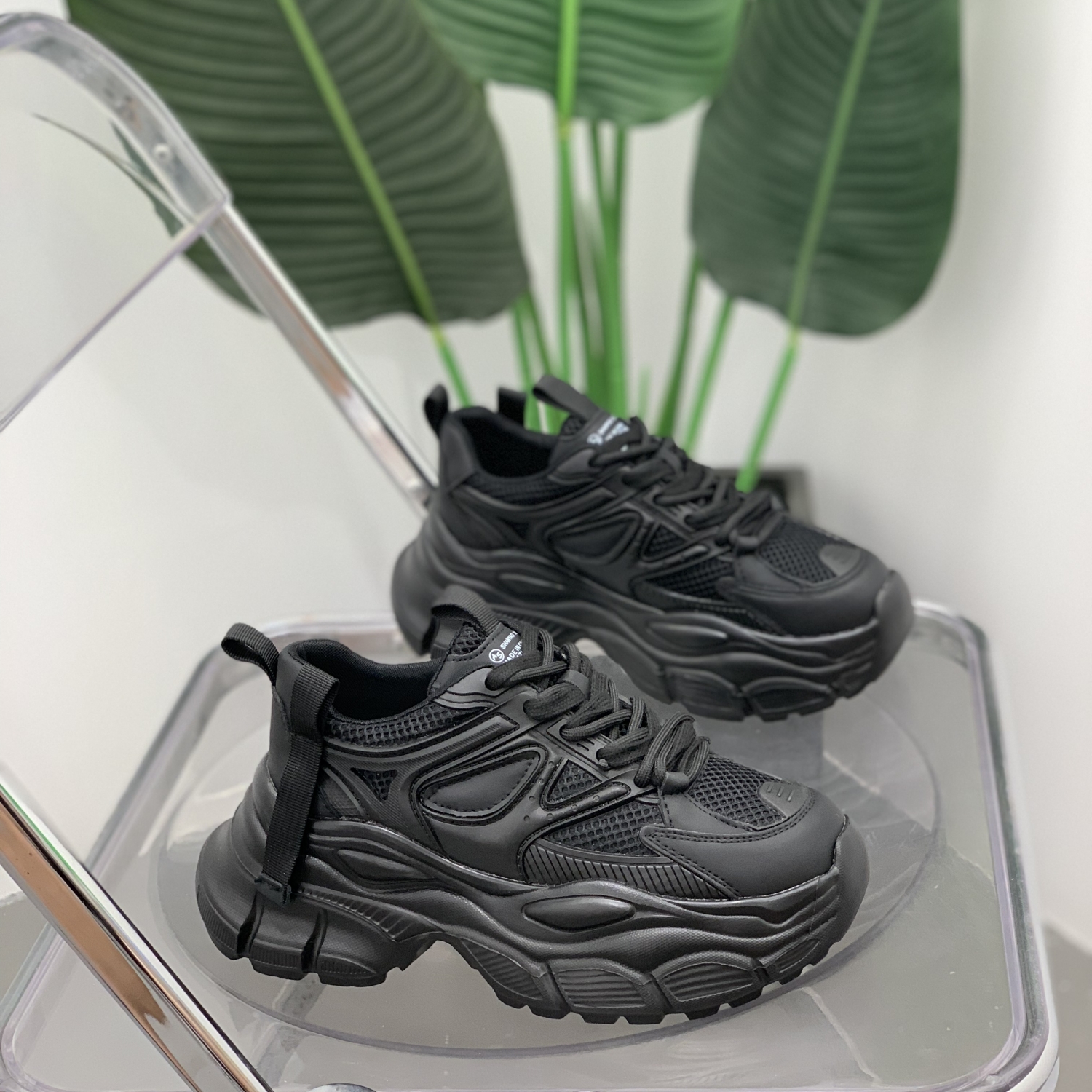 休闲厚底真皮老爹鞋女显瘦百搭款