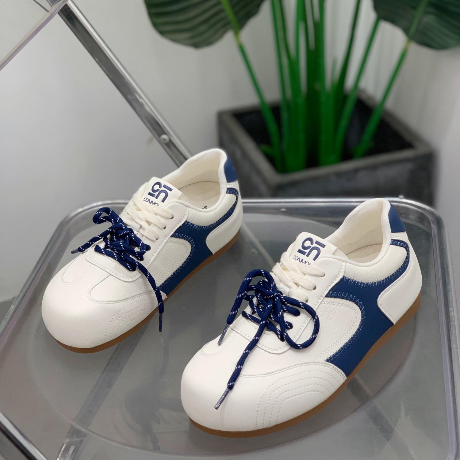 拼色德训鞋女2026年春季厚底系带圆头休闲鞋轻便百搭时髦运动鞋子,女鞋,时尚休闲鞋,淘宝优惠券,粉丝福利购,淘宝优惠卷