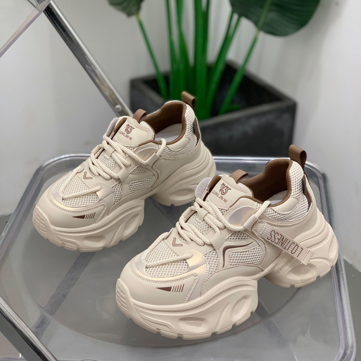 复古厚底老爹鞋女运动休闲鞋