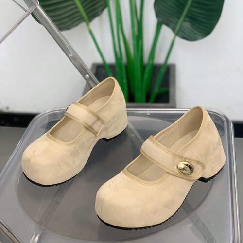 韩版魔术贴玛丽珍鞋女百搭休闲