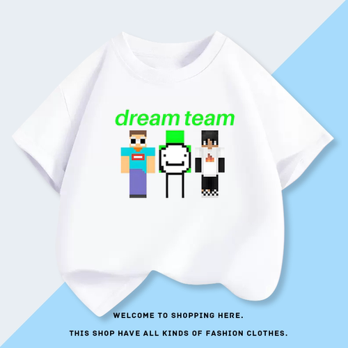 我的世界Dream大神衣服儿童短袖