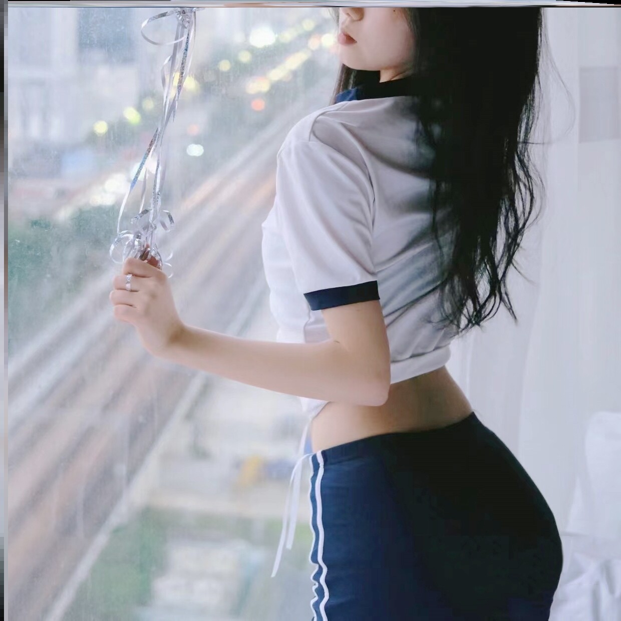 Японский гимнастический костюм с микро-жиром для летней девушки pure desire wind suit college колледж Изображение 1
