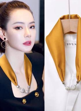 丝巾聚酯纤维女时尚百搭