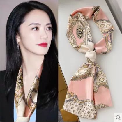 女百搭配饰品丝巾项链毛衣链围巾图片