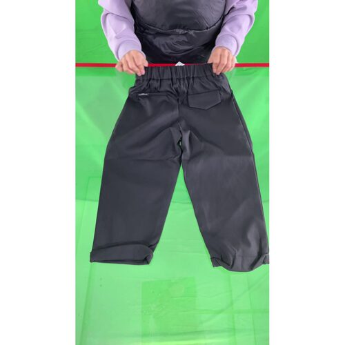 Y4302黑色松紧腰宽松长裤110码