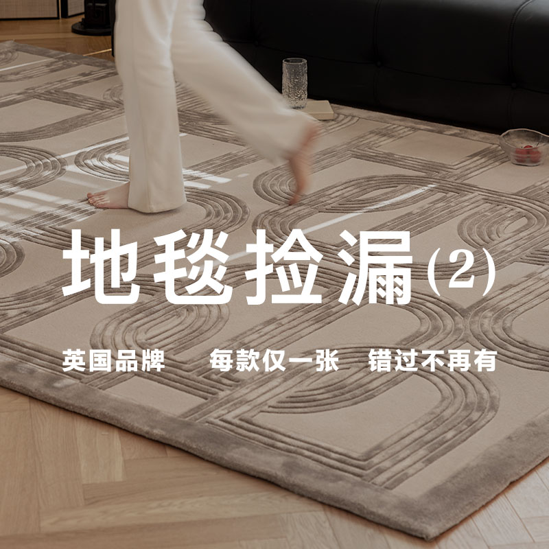 孤品专拍牛皮客厅卧室衣帽间地毯