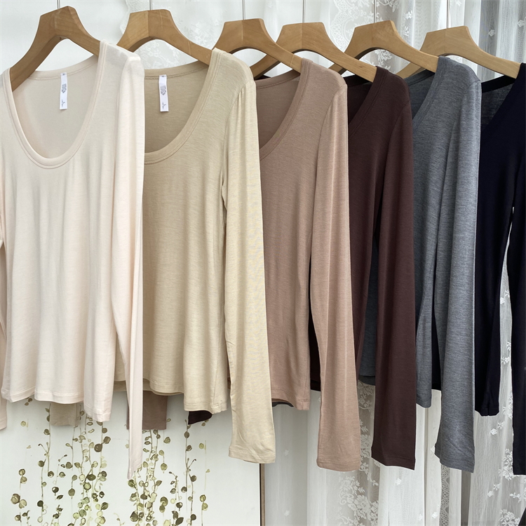 老钱风羊毛真丝混混纺打底