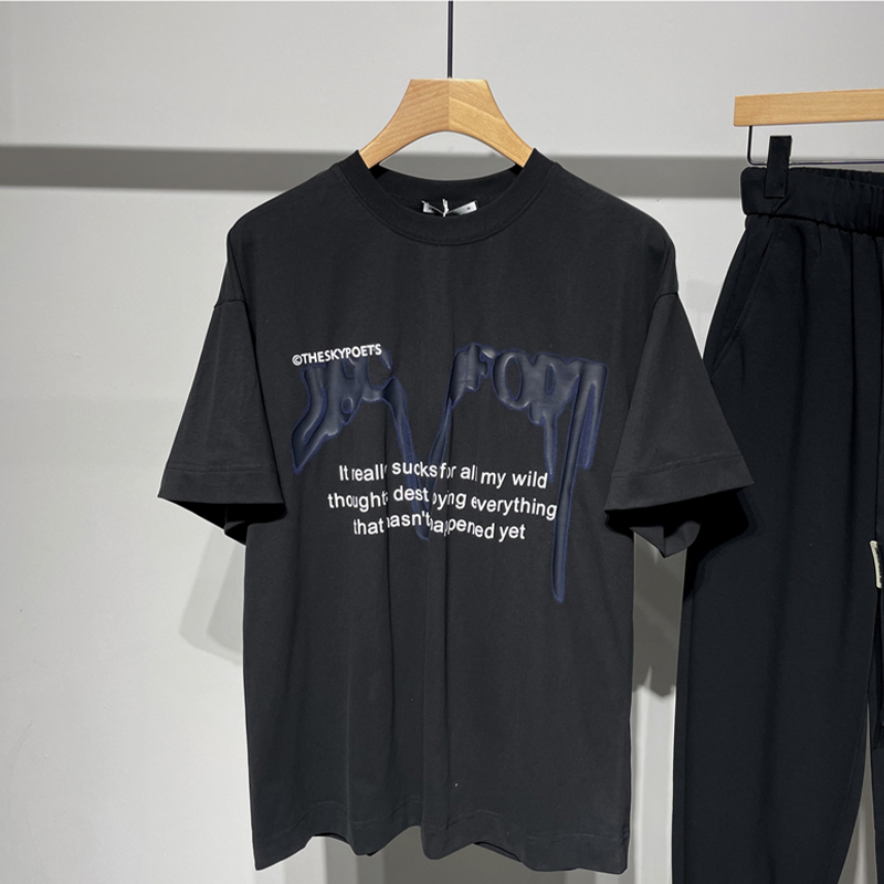 特琳露夏季新款潮牌宽松休闲短袖