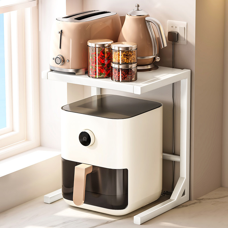 厨房空气炸锅置物架台面家用放电电子锅烧水壶小家电锅具分层收纳