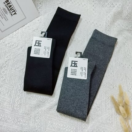 压力袜显瘦微压秋冬运动吴昕抖音同款jk小腿袜美腿加厚过膝过膝袜