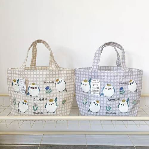 Kusuguru小鸡满印帆布便当包