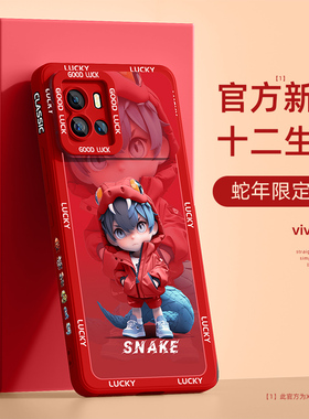 适用iqoo9手机壳新年款本命年红色iqoo8pro高级感液态硅胶iqoo7/5全包防摔散热vivoiqoo3十二生肖蛇年保护套