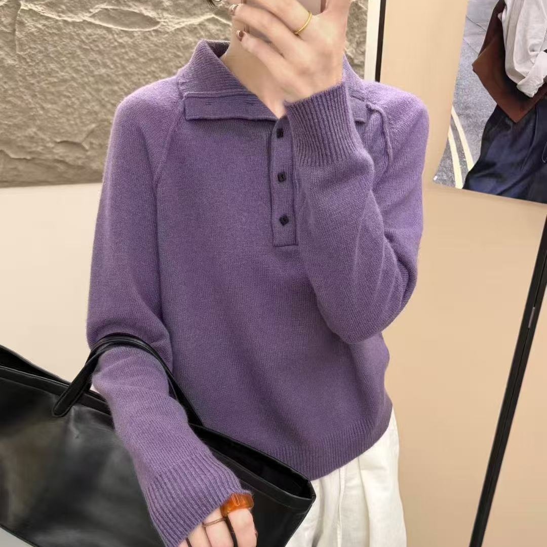 宽松百搭气质针织衫高领毛衣上衣