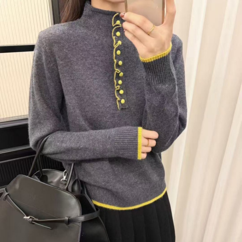 秋冬季新款宽松显瘦百搭长袖毛衣