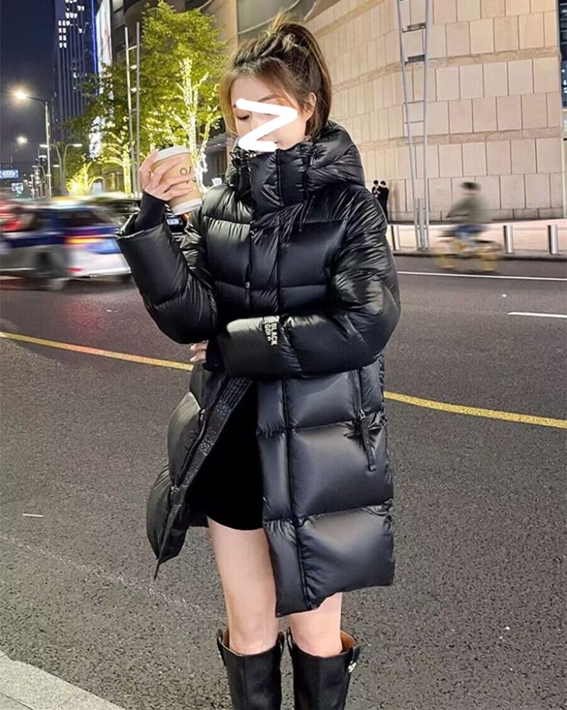 中长款加厚免洗黑金羽绒服