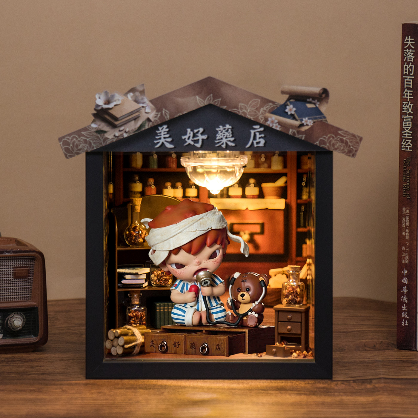 Hirono美好药店手办吊卡展示盒图片