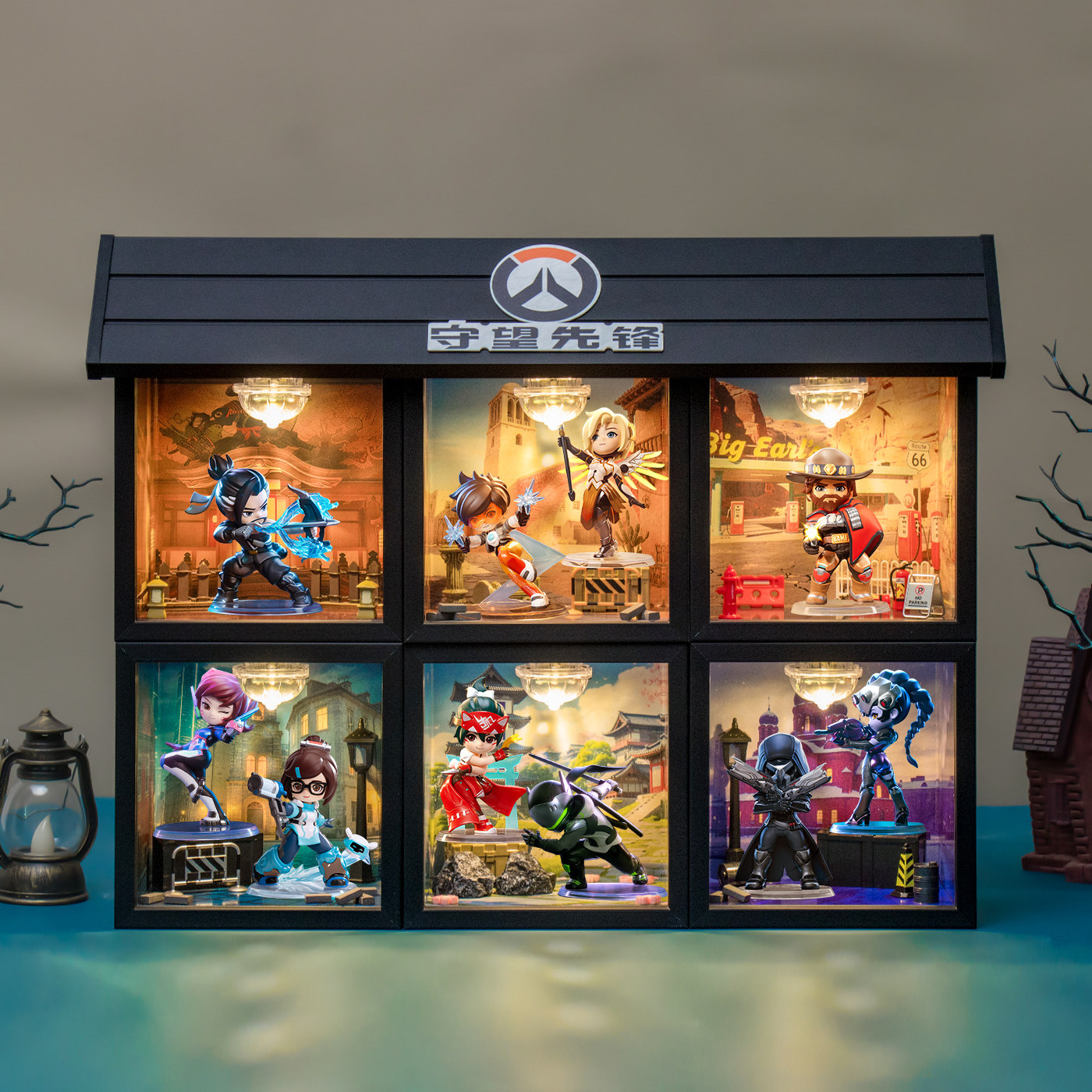 适用泡泡玛特守望先锋 全场系列手办盲盒场景展示盒场景摆件礼物,模玩/动漫/周边/娃圈三坑/桌游,盲盒场景道具娃屋,淘宝优惠券,粉丝福利购,淘宝优惠卷