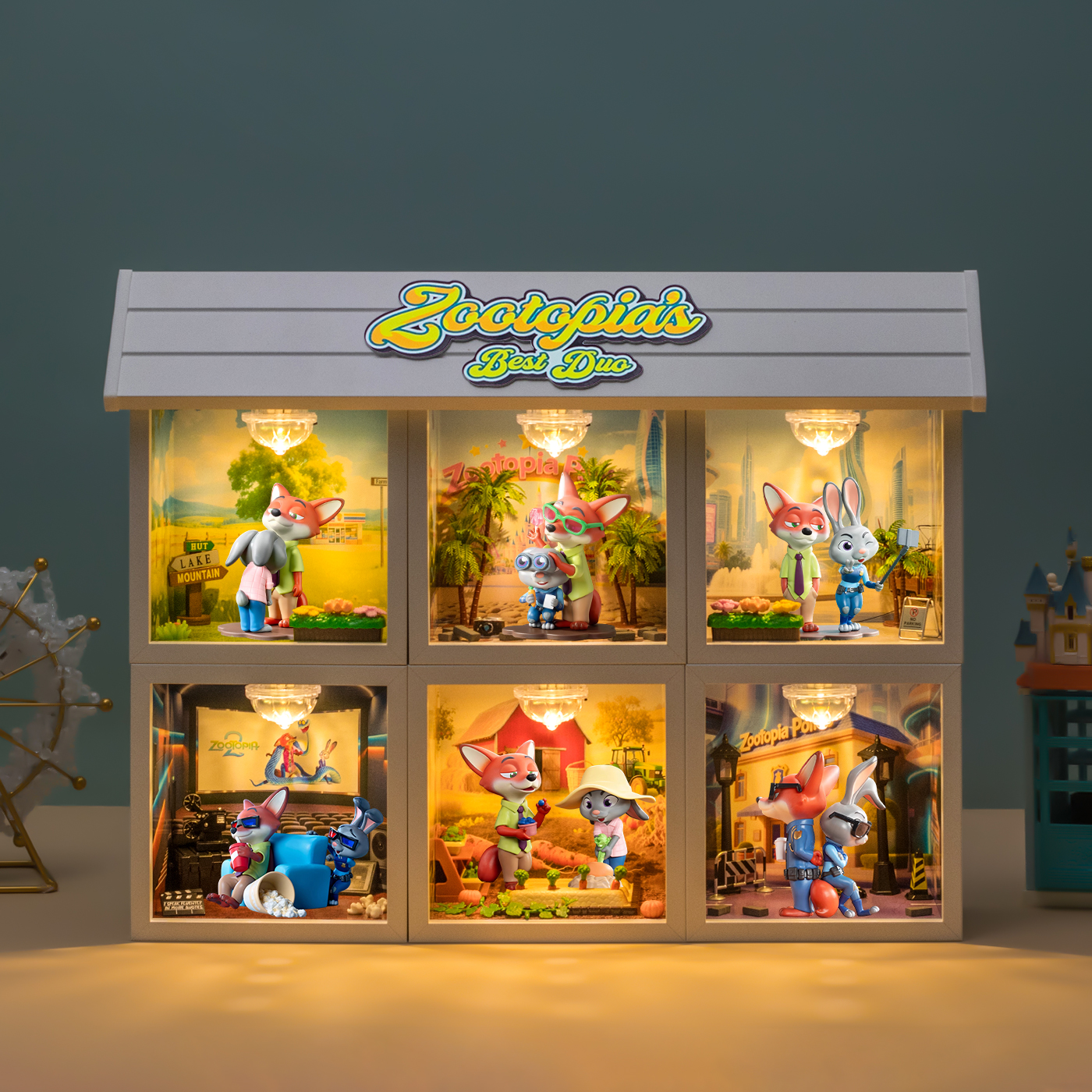 疯狂动物城完美拍档盲盒展示盒