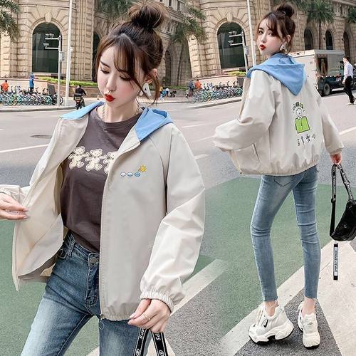 秋季薄款外套女潮ins2024年秋季新款小个子学生初春短款情侣夹克