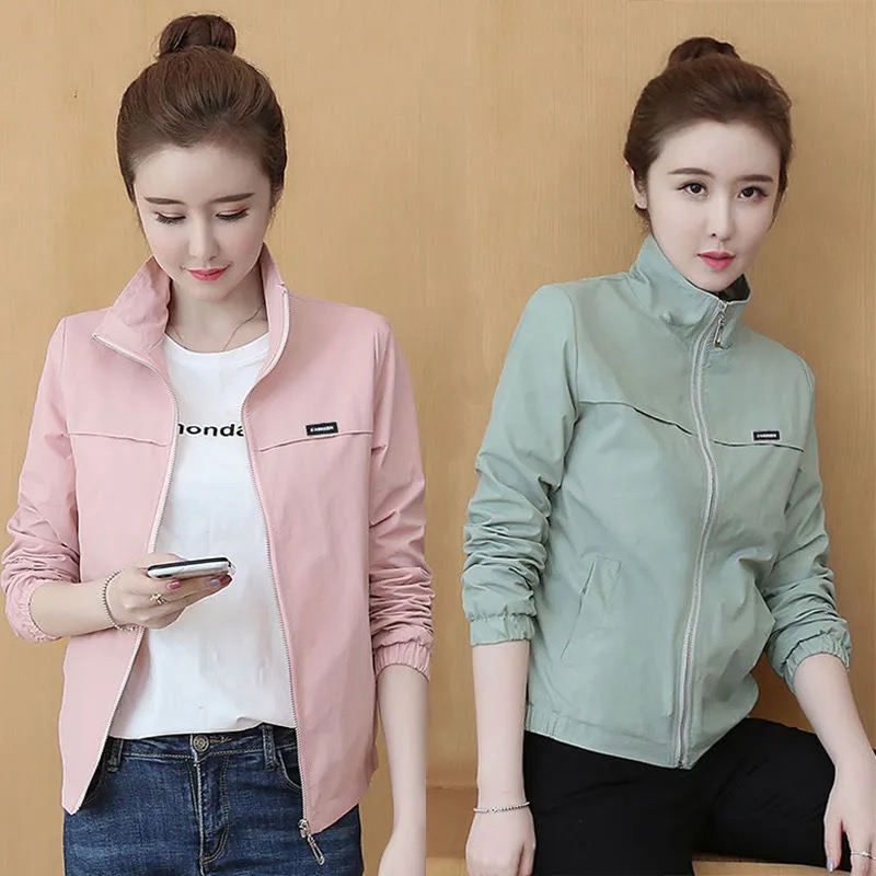 加绒/不加绒短款立领外套2025秋冬新款夹克女韩版百搭休闲棒球服