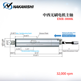EMR 日本 3008K 3060K EMS NSK中西NAKANISHI馬達主軸EMS 3060A