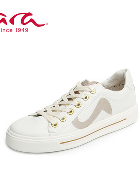 ara2023年德国鹦鹉舒适女鞋 春夏系带休闲板鞋低跟 H楦23S27402