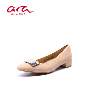 一脚蹬 春夏浅口套脚低跟休闲款 G楦20S43017 ara德国鹦鹉舒适女鞋