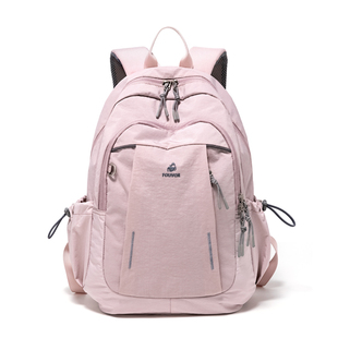 Fouvor新款粉色双肩包女大容量轻便多功能户外大学生电脑旅行背包