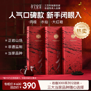 孝文家茶岩值3000大红袍武夷岩茶肉桂茶叶礼盒单盒水仙乌龙茶叶