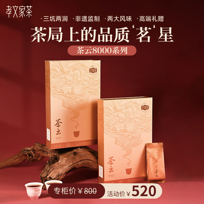 孝文家茶武夷岩茶肉桂茶云坑涧高端茶叶送礼盒装送老师水仙乌龙茶