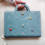 原创字母可爱小王子孕检收纳册手提拉链包产检b超4a5活页便携无味